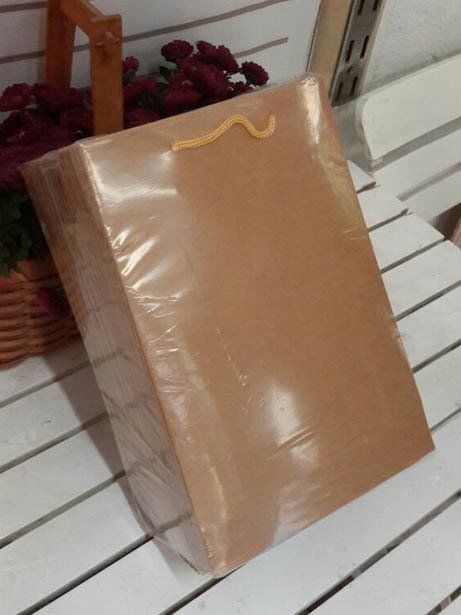 25 Li 17x26 Cm Düz Körüklü Karton Çanta / Poşet