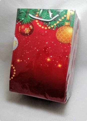 25 Li 26x38 Cm Yılbaşı Karton Çanta - Poşet