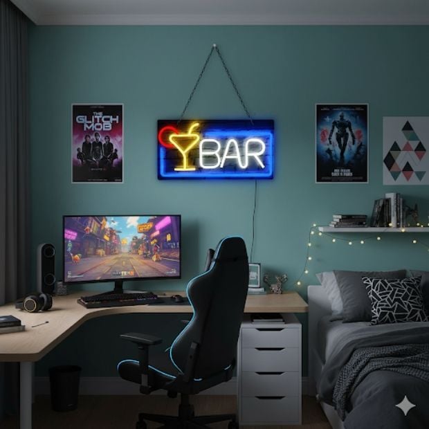 BAR Yazılı Neon Led