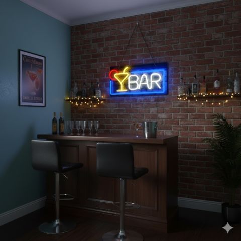 BAR Yazılı Neon Led