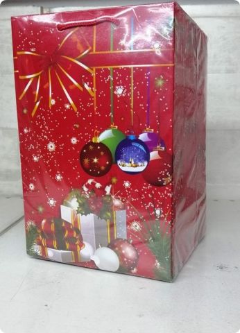 25 Li 17x25 cm Selefonlu Yeni yıl Hediyelik Karton Çanta / Poşet