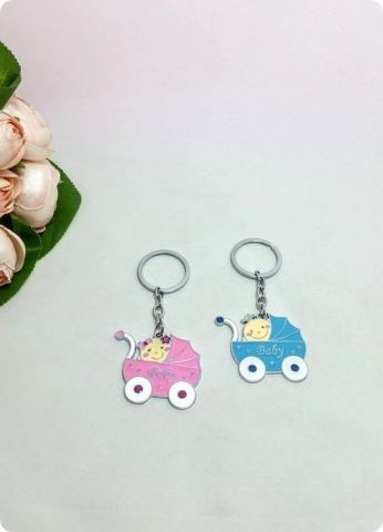 20 li Pusette Bebek Anahtarlık (Parlak Metal)