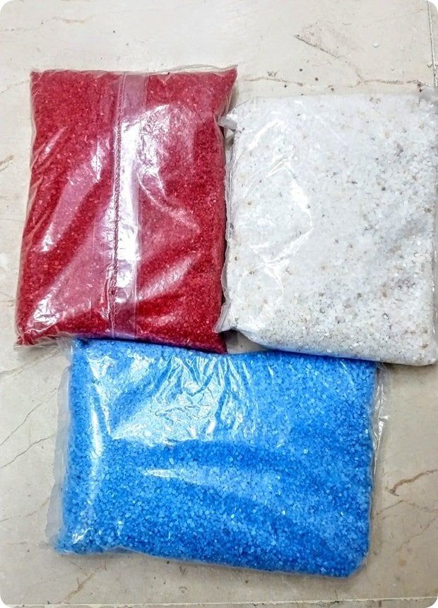 Renkli Neon Kum (1 Kg / Şişe Kumu )
