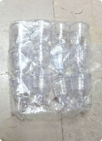 12 Li Mika Renkli Şerbet / Lohusa Mini Bardak/Bardağı
