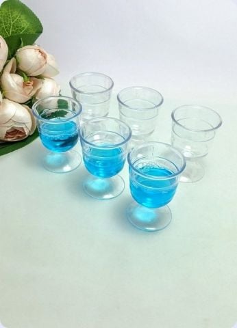 12 Li Mika Renkli Şerbet / Lohusa Mini Bardak/Bardağı