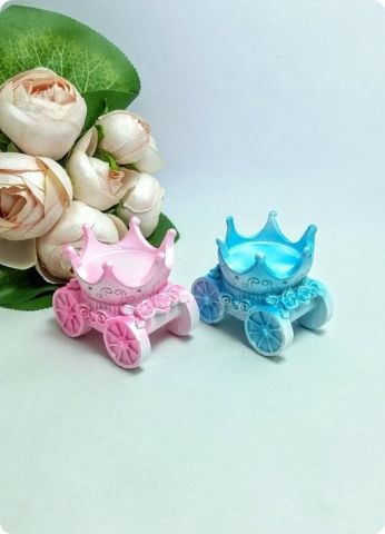 20 li Polyester Taç Araba Bebek Şekeri
