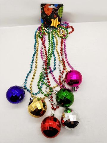 70'ler, 80'ler ve 90'lar Temalı Disko Topu Kolye Seti 6 Adet