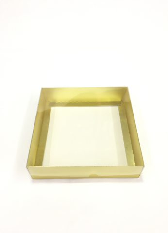 20x20x5 cm Altı Karton Asetat Kapaklı Kutu 20 li