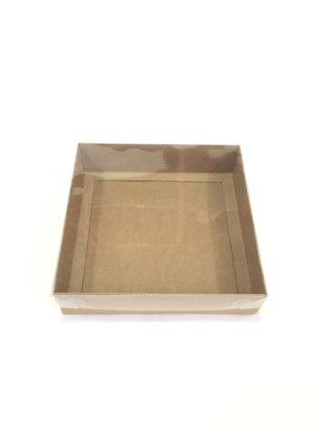20x20x5 cm Altı Karton Asetat Kapaklı Kutu 20 li