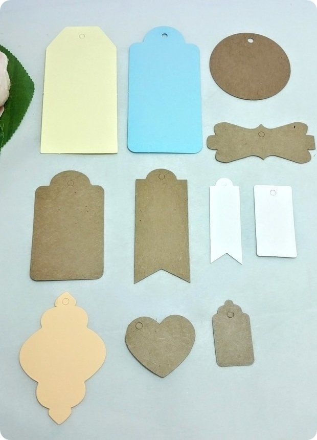 50 Adet Renkli 10,5 cm (Büyük Boy) Vintage İsim Etiket / Karton  (80 Gr.Hamur Kağıda) (Söz, Nişan,Nikah,Bebek Şekeri İsim Etiketi)