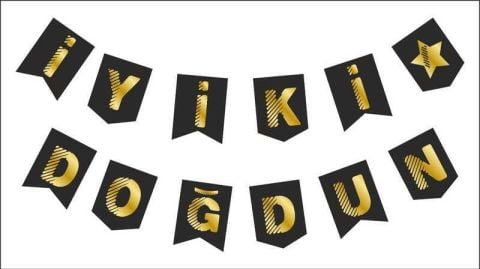 FLAMA İYİKİ DOĞDUN SİYAH
