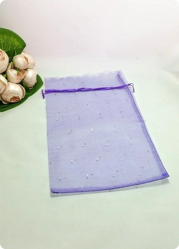 100 lü Büzgülü Tülbent,Yasin,Mevlüt Tül Kese 20x30 cm