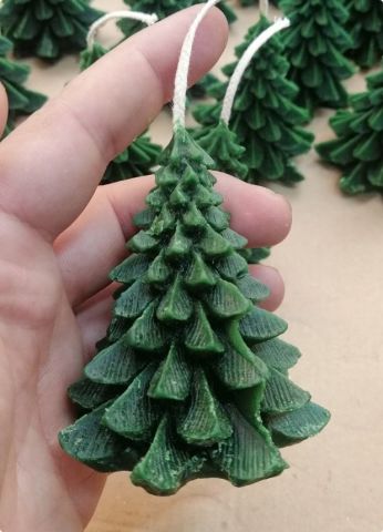 10 Cm Yılbaşı Ağacı Mum