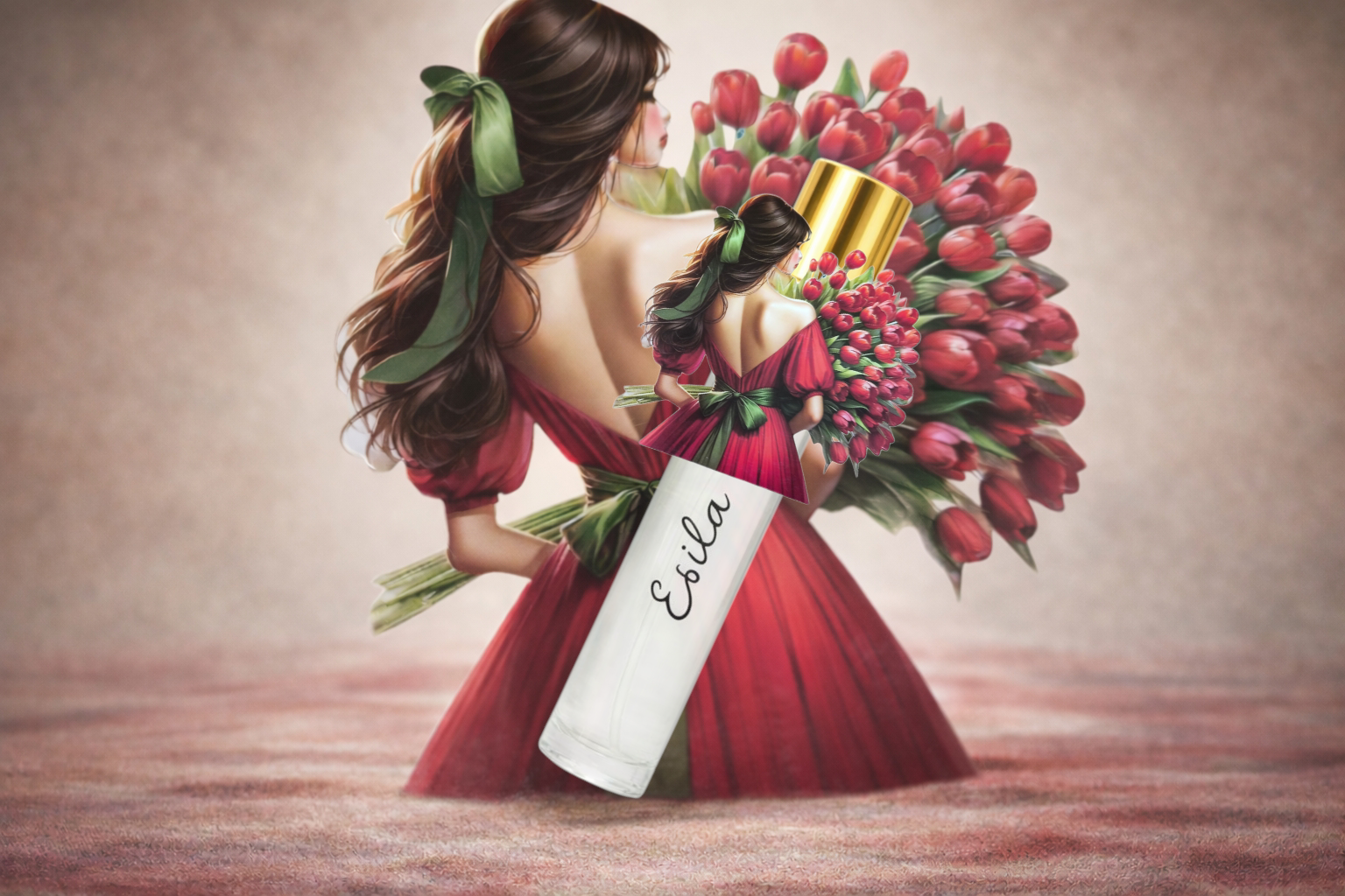 20 li İsme özel çift kına kızı Sprey şişe hediyelik