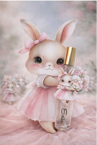 20 li İsme özel çift tavşanlı sprey şişe hediyelik