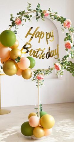 Ayaklı Yuvarlak Balon Standı