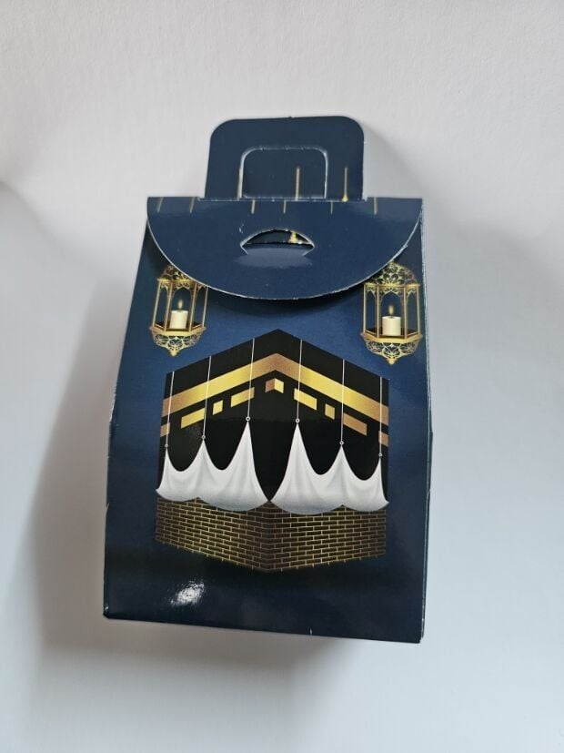 20 li Kabe Desenli Ramazan Karton Mini Çanta