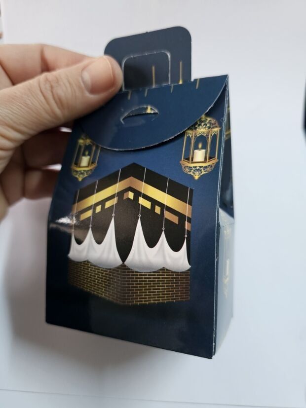 20 li Kabe Desenli Ramazan Karton Mini Çanta