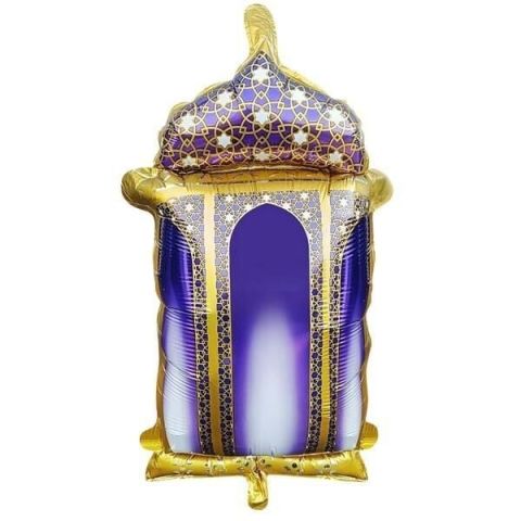 18 inç kandil figürü Ramazan dekorlu folyo balon 59.5×58cm