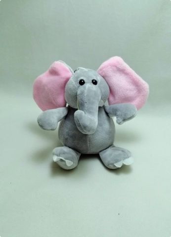 14 Cm Oturan Peluş Fil