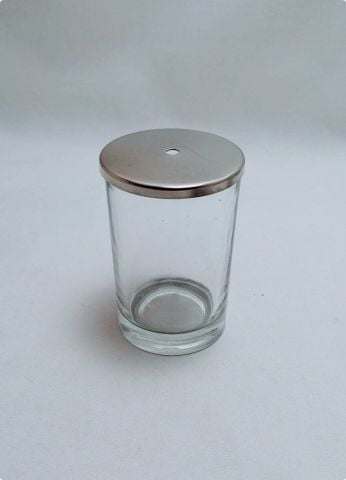 3 Boy Cam Bardak Mumsuz ( Delikli Düz kapak-Boş Bardak )