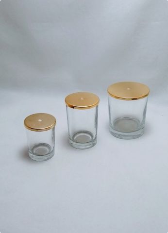 3 Boy Cam Bardak Mumsuz ( Delikli Düz kapak-Boş Bardak )