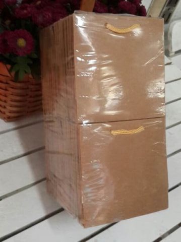 50 Li Kraft Karton Çanta 11x11 Cm