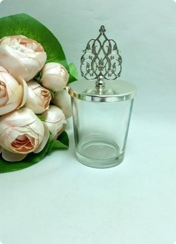 10 lu Metal Tepelikli İçi Boş Şekerlik / Bardak