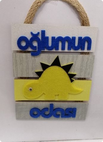 Renkli ahşap Kızımın & Oğlumun odası