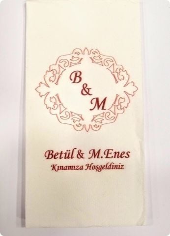 25 li Size Özel Baskılı Peçete