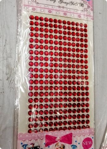 Kristal taş Sticker Kırmızı