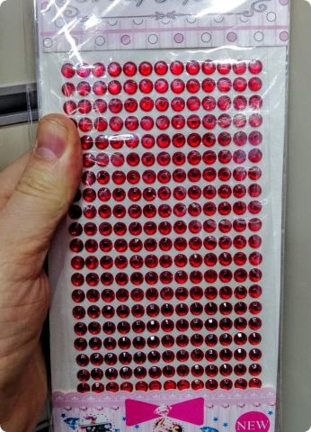 Kristal taş Sticker Kırmızı