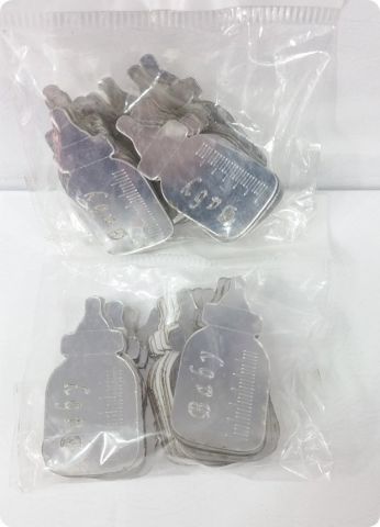 25 Ad (4 Cm) Bebek Biberon Lazer Kesim Pleksi Ayna