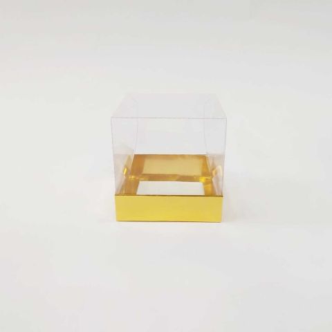 10x10x10 cm Altı Karton Üstü Asetat Kutu