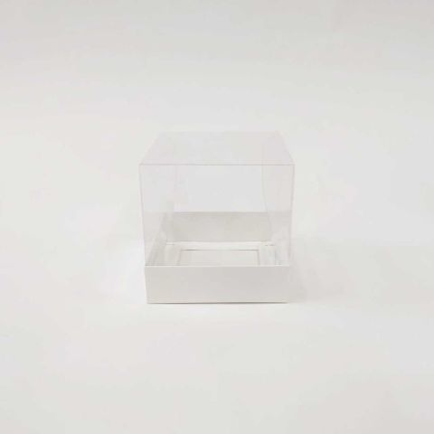 10x10x10 cm Altı Karton Üstü Asetat Kutu