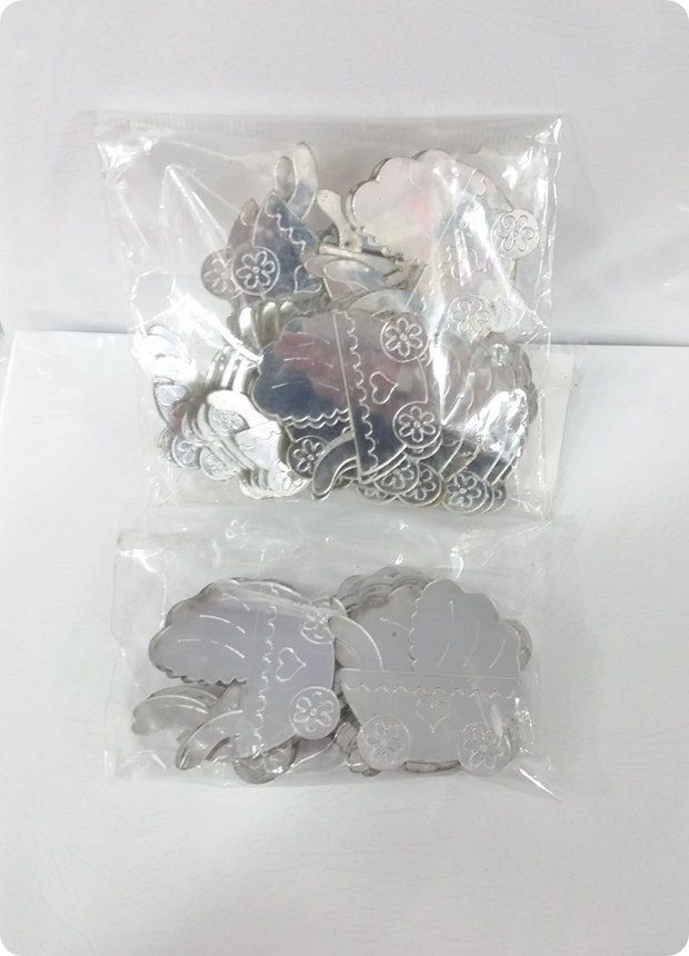 25 Ad (4 Cm) Bebek Puset Araba Lazer Kesim Pleksi Ayna
