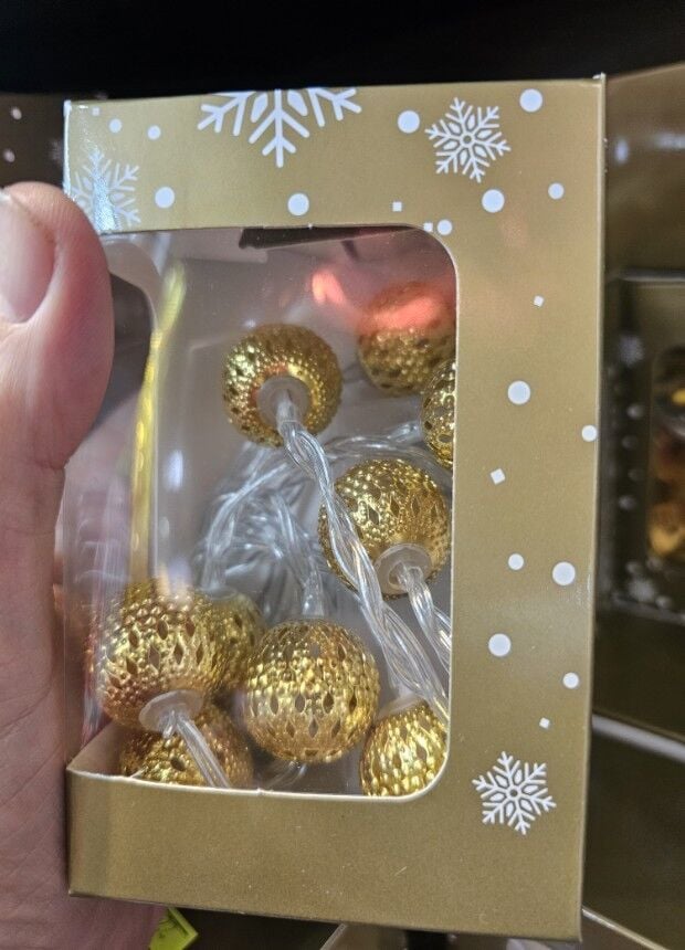 Yılbaşı Pilli Led Işıklı Top Küre 3 mt.