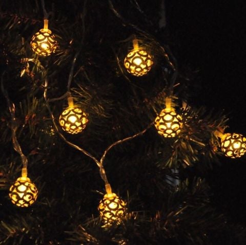 Yılbaşı Pilli Led Işıklı Top Küre 3 mt.