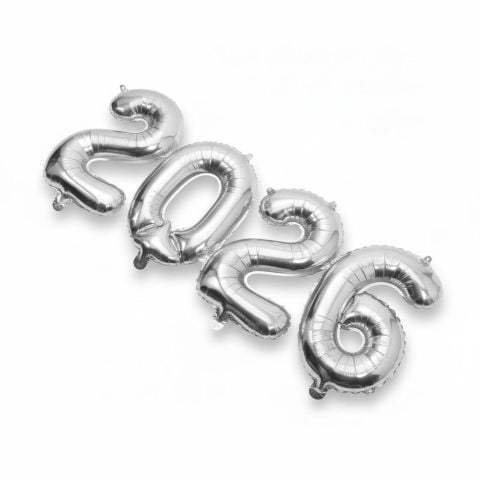 2026 Yılbaşı Süsleme Folyo Balon