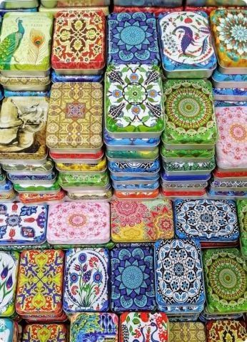 20 Li Dikdörtgen Metal Kutulu Doğal Sabun (Kına hediyelik)