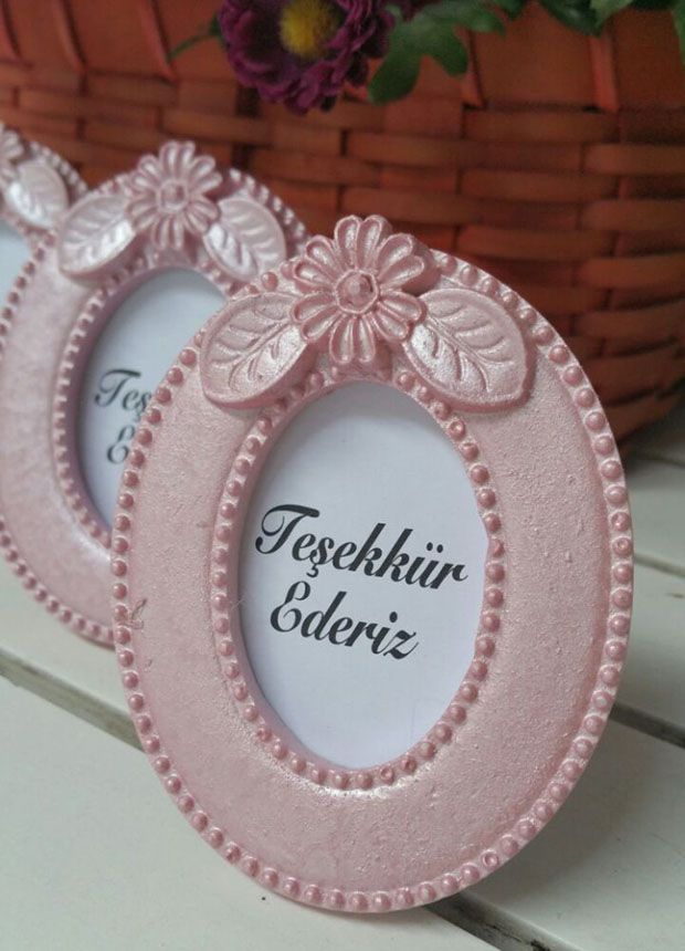 (KAMPANYALI ÜRÜN) Oval Çiçekli Vesikalık Polyester Çerçeve