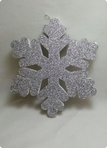 25 cm Strafor Tekli kar tanesi