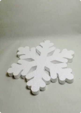 25 cm Strafor Tekli kar tanesi