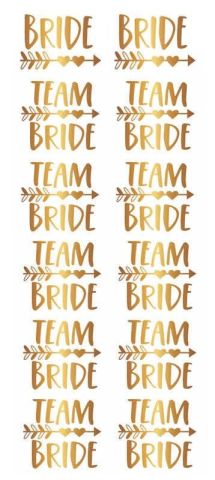 DÖVME TEAM BRIDE OKLU KALPLİ VARAKLI ALTIN PK:12