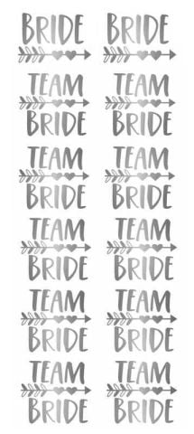 DÖVME TEAM BRIDE OKLU KALPLİ VARAKLI GÜMÜŞ PK:12