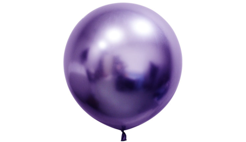 24 İNC JUMBO BALON KROM PARLAK MOR 3 LÜ