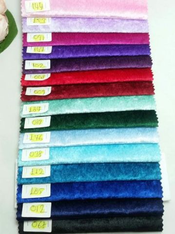 Likralı Düz Kadife Kumaş Metre/Pkt.
