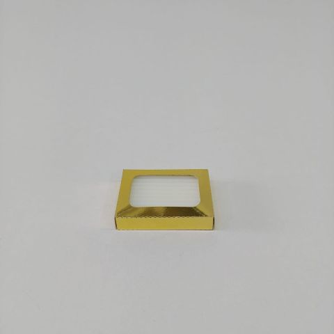 6,5x5x1 cm Pencereli Mini Karton Sabun Kutu 20 li