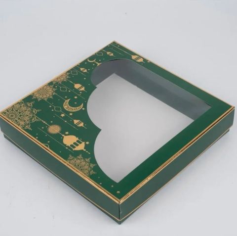 25x25x5 Pencereli Dini Ürün Kutusu (hac / umre / ramazan )