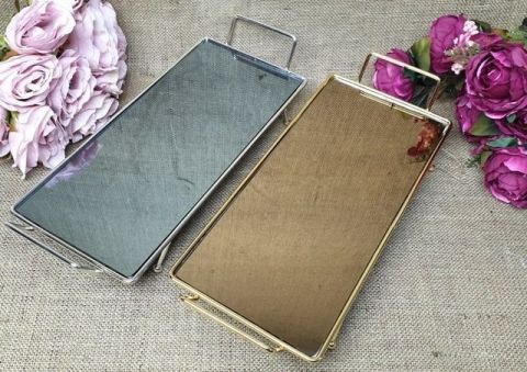 Büyük ayaklı Dikdörtgen tepsi (16*40cm)